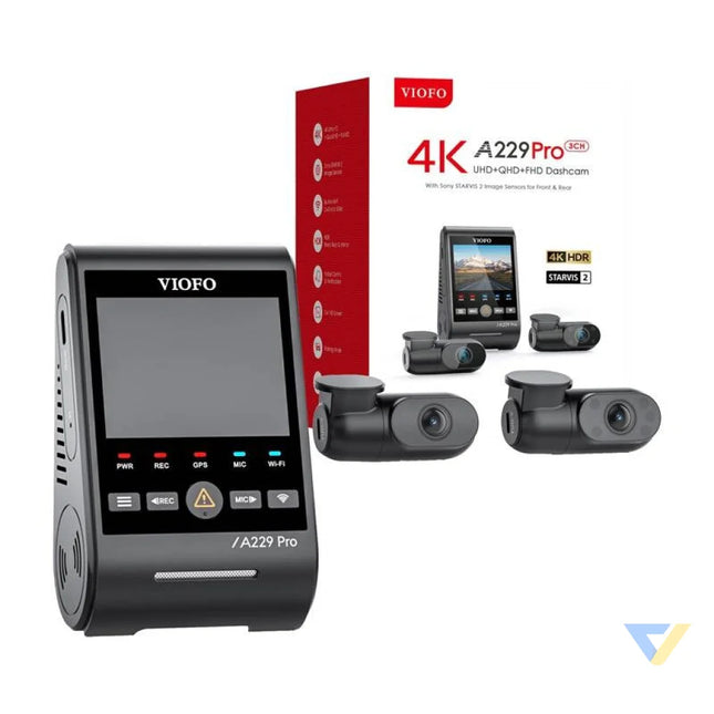 VIOFO A229 PRO 3CH 4K + 2K + 1080P WiFi GPS Video recorders
