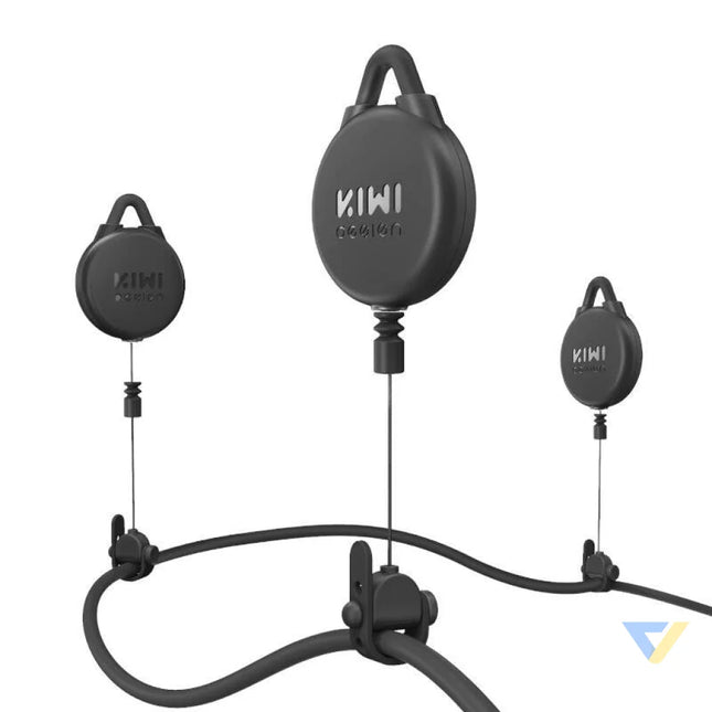 VR Cable Pulley System 6 pcs Kiwi Design V2 6 for Meta Quest 2 Black VR accessories