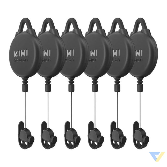 VR Cable Pulley System 6 pcs Kiwi Design V2 6 for Meta Quest 2 Black VR accessories