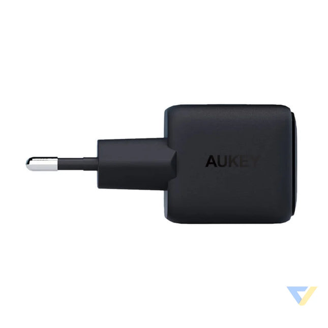 Wall Charger Aukey PA B1L,USB C 30W (black) mains chargers