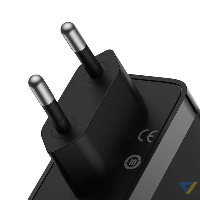 Wall charger Baseus GaN5 Pro 2xUSB C + USB 140W (black) mains chargers