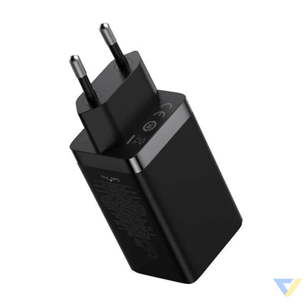 Wall charger Baseus GaN5 Pro 2xUSB C + USB 65W (black) mains chargers