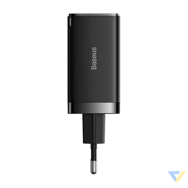 Wall charger Baseus GaN5 Pro 2xUSB C + USB 65W (black) mains chargers
