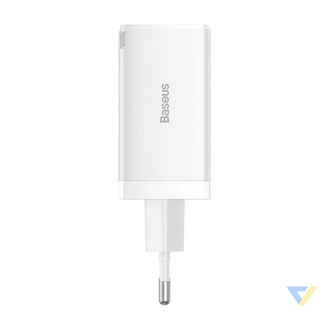Wall charger Baseus GaN5 Pro 2xUSB C + USB 65W (white) mains chargers