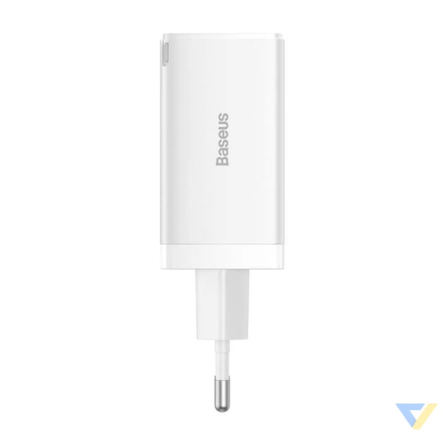 Wall charger Baseus GaN5 Pro 2xUSB C + USB 65W (white) mains chargers