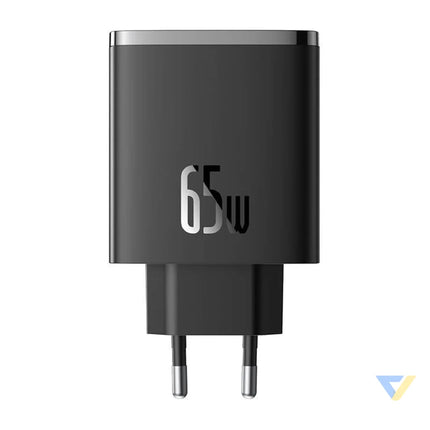 Wall charger Baseus OS Cube Pro 2xUSB C + USB 65W (black) mains chargers