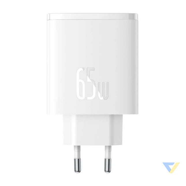 Wall charger Baseus OS Cube Pro 2xUSB C + USB 65W (white) mains chargers
