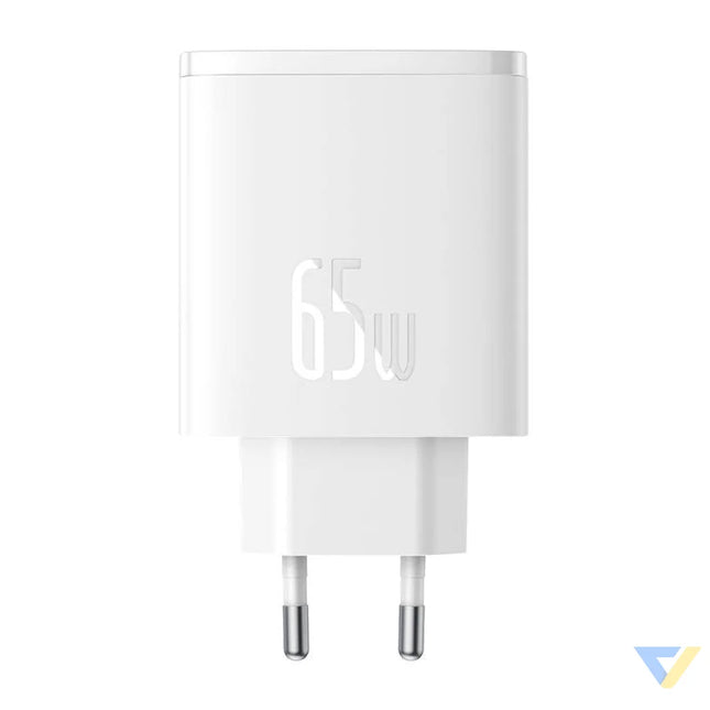 Wall charger Baseus OS Cube Pro 2xUSB C + USB 65W (white) mains chargers