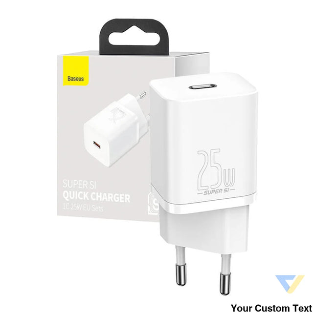 Wall charger Baseus Super Si Quick Charger 1C 25W (white) mains chargers