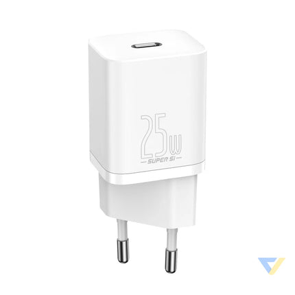 Wall charger Baseus Super Si Quick Charger 1C 25W (white) mains chargers