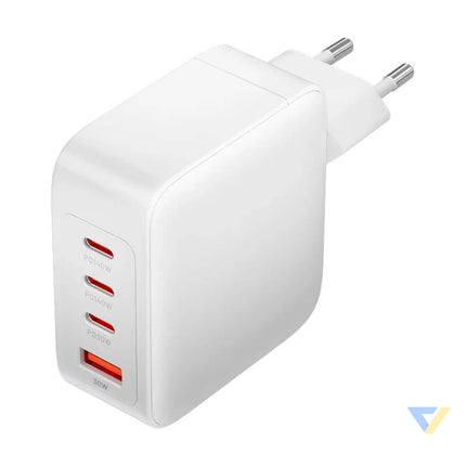 Wall charger Vention FEIW0 EU 3xUSB C USB A 140W/140W/30W/18W GaN (white) mains chargers