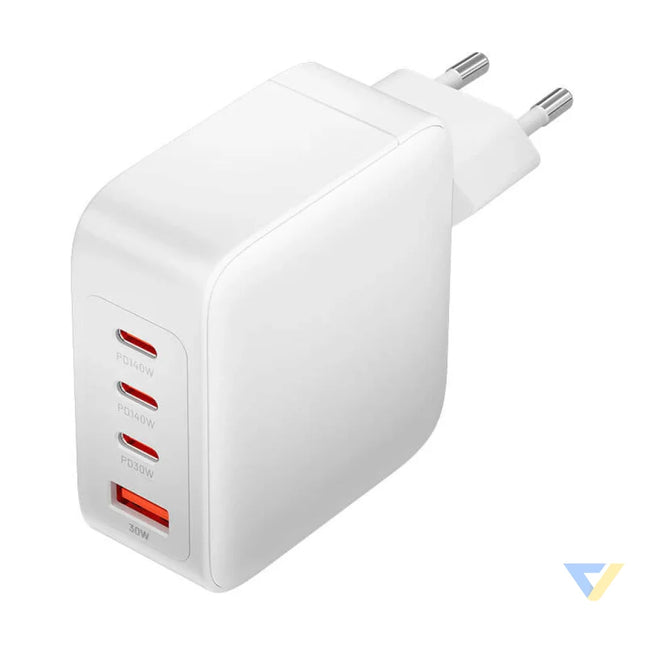 Wall charger Vention FEIW0 EU 3xUSB C USB A 140W/140W/30W/18W GaN (white) mains chargers