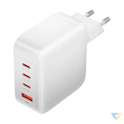 Wall charger Vention FEIW0 EU 3xUSB C USB A 140W/140W/30W/18W GaN (white) mains chargers