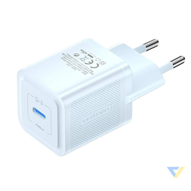 Wall charger Vention FEPL0 EU USB C 20W GaN (blue) mains chargers