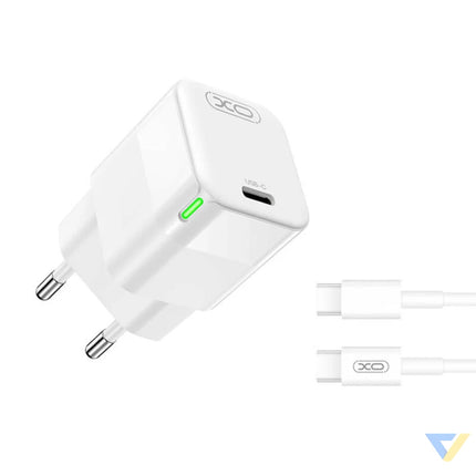 Wall charger XO CE06 30W USB C with cable UBS C mains chargers