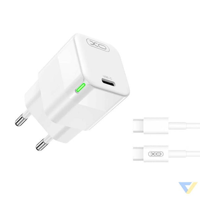Wall charger XO CE06 30W USB C with cable UBS C mains chargers