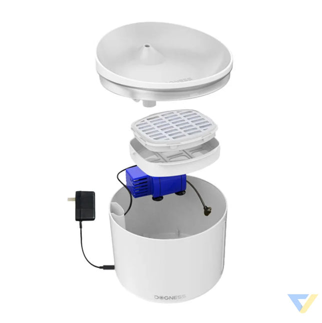 Water Fountain for pets 1l Dogness (white) Water dispensers