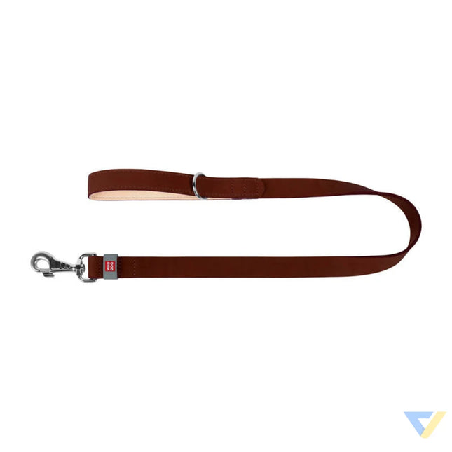 WAUDOG natural leather dog leash 14 mm wide 122 cm long brown Walking and transportation