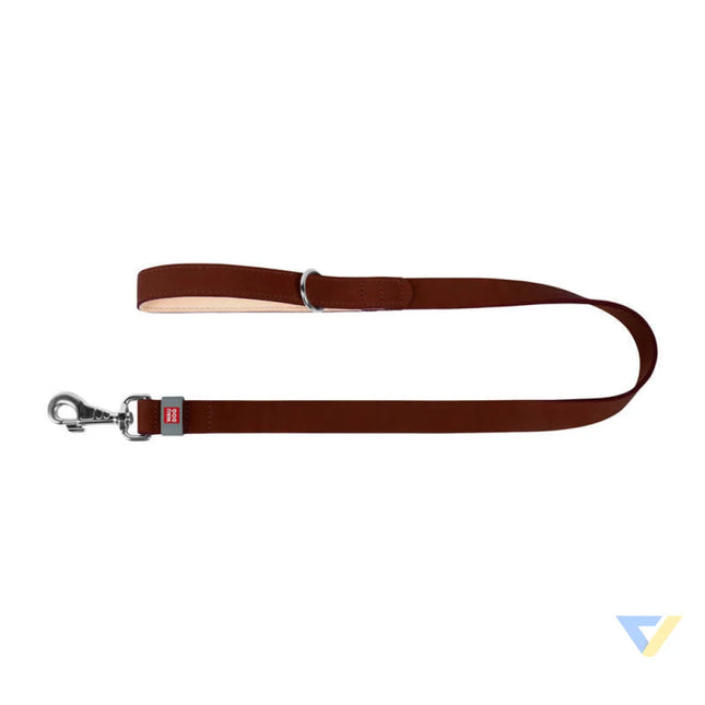 WAUDOG natural leather dog leash 14 mm wide 122 cm long brown Walking and transportation