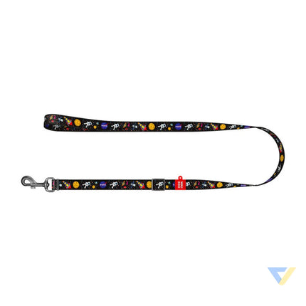 Waudog nylon dog leash pattern ’NASA21’’ width 20 mm length 122 cm. Walking and transportation