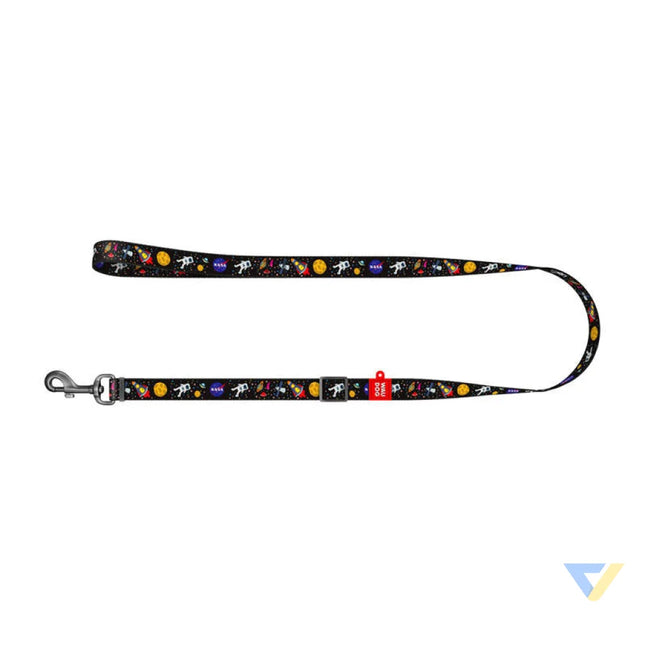 Waudog nylon dog leash pattern ’NASA21’’ width 20 mm length 122 cm. Walking and transportation