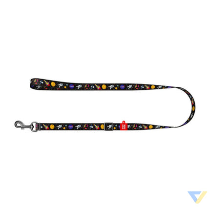 Waudog nylon dog leash pattern ’NASA21’’ width 25 mm length 122 cm. Walking and transportation
