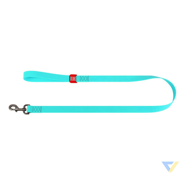 WAUDOG waterproof luminescent dog leash 25mm wide 183 cm long turquoise Walking and transportation