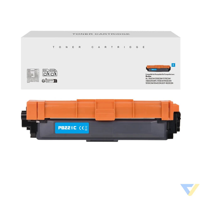 White Box Compatible Brother TN-221C Toner Cyan-0