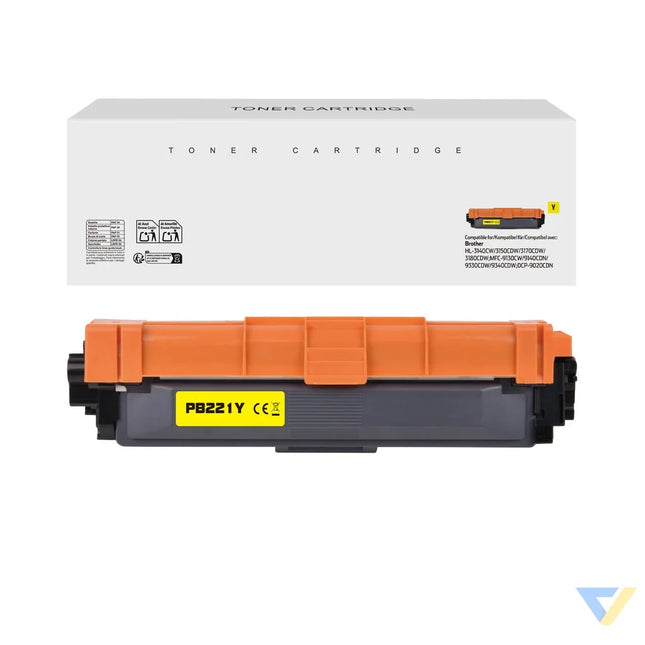 White Box Compatible Brother TN-221Y Toner Yellow-0