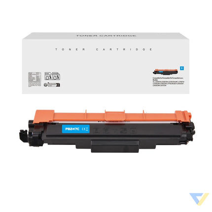 White Box Compatible Brother TN-247C Toner Cyan-0