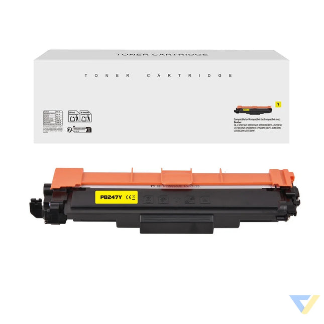 White Box Compatible Brother TN-247Y Toner Yellow-0