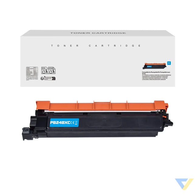 White Box Compatible Brother TN-248XLC Toner Cyan-0