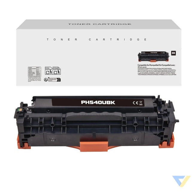 White Box Compatible HP CB540A/CE320A/CF210X/CRG116BK/CRG716BK/CRG316BK Toner Black-0