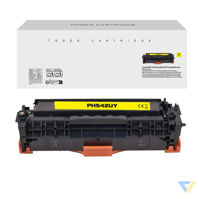 White Box Compatible HP CB542A/CE322A/CF212A/CRG116Y/CRG716Y/CRG316Y Toner Yellow-0