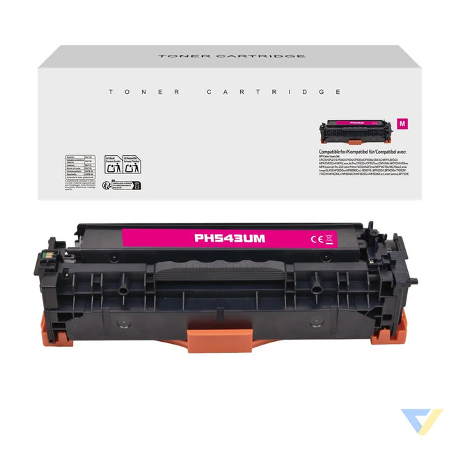 White Box Compatible HP CB543A/CE323A/CF213A/CRG116M/CRG716M/CRG-316M Toner Magenta-0