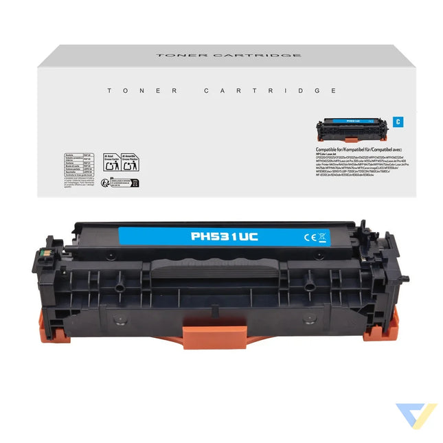 White Box Compatible HP CC531A/CE411A/CF381A/CRG118C/CRG718C/CRG318C Toner Cyan-0