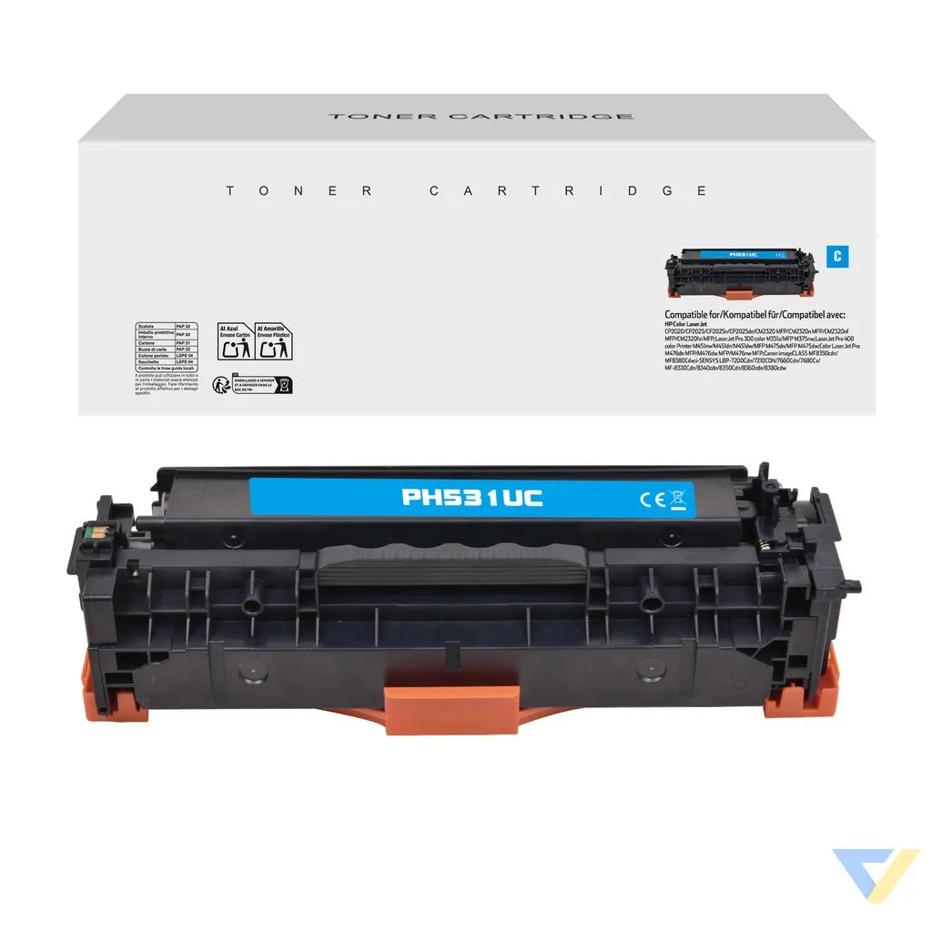 White Box Compatible HP CC531A/CE411A/CF381A/CRG118C/CRG718C/CRG318C Toner Cyan-0