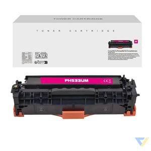 White Box Compatible HP CC533A/CE413A/CF383A/CRG118M/CRG718M/CRG318M Toner Magenta-0