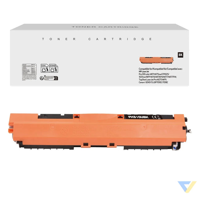 White Box Compatible HP CE310A/CRG129BK/CRG729BK/CRG329BK/CF350A Toner Black-0