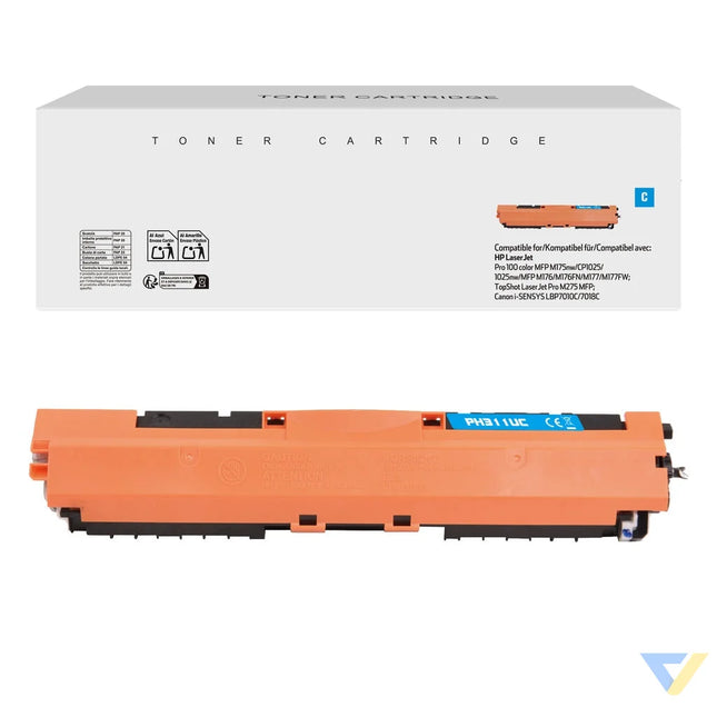 White Box Compatible HP CE311A/CRG129C/CRG729C/CRG329C/CF351A Toner Cyan-0