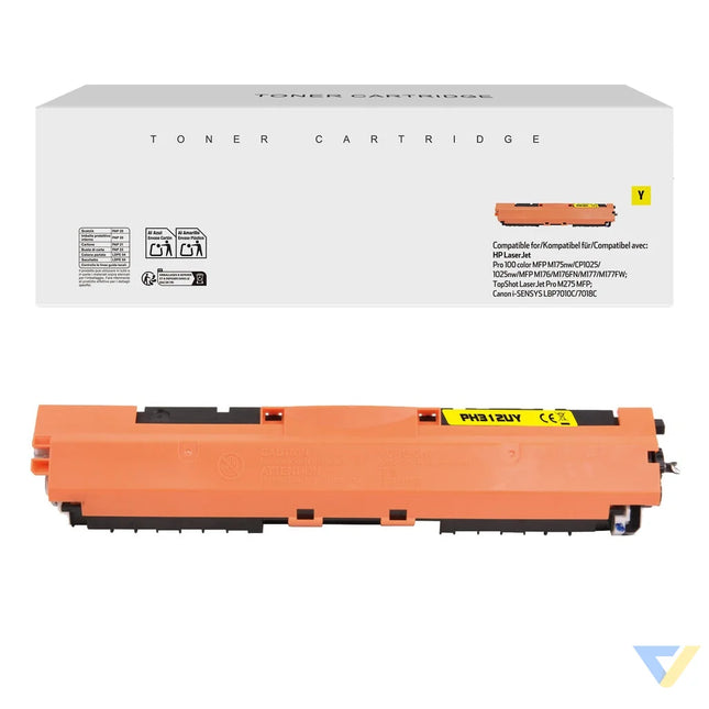 White Box Compatible HP CE312A/CRG129Y/CRG729Y/CRG329Y/CF352A Toner Yellow-0