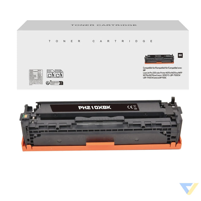 White Box Compatible HP CF210X/CRG131IIBK/CRG731HBK/CRG331IIBK Toner Black-0