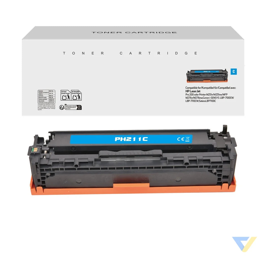 White Box Compatible HP CF211A/CRG131C/CRG731C/CRG331C Toner Cyan-0