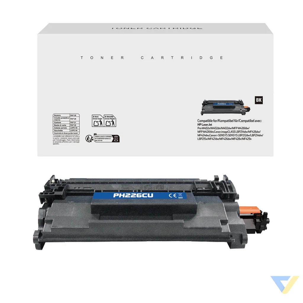 White Box Compatible HP CF226A/Cartridge 052 Toner Mono-0
