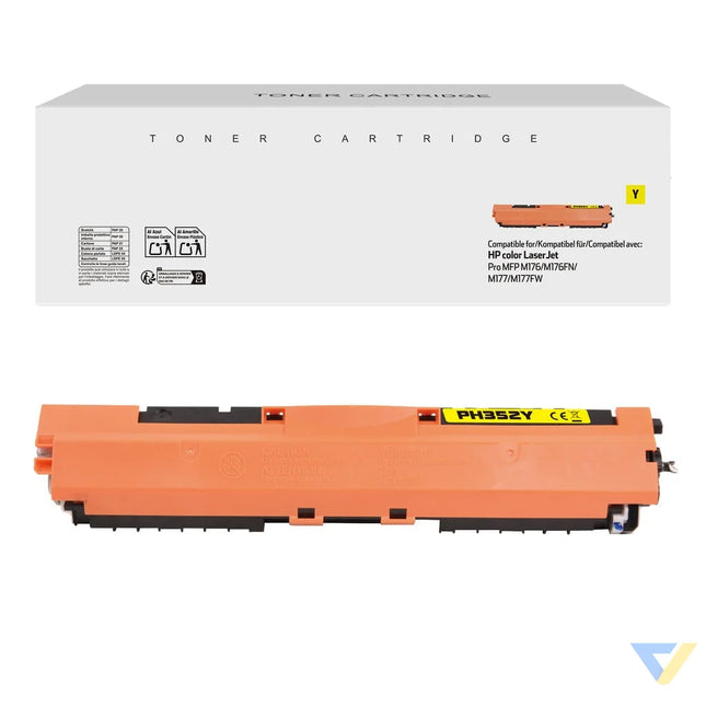 White Box Compatible HP CF352A Toner Yellow-0