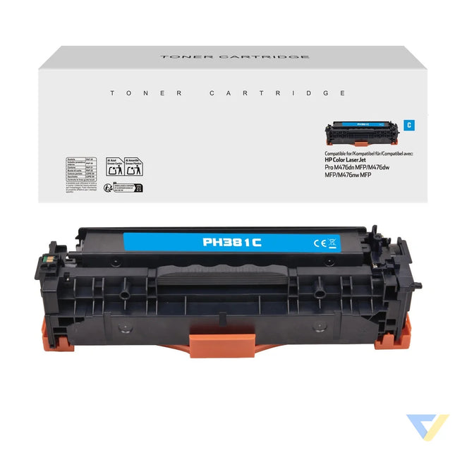 White Box Compatible HP CF381A Toner Cyan-0