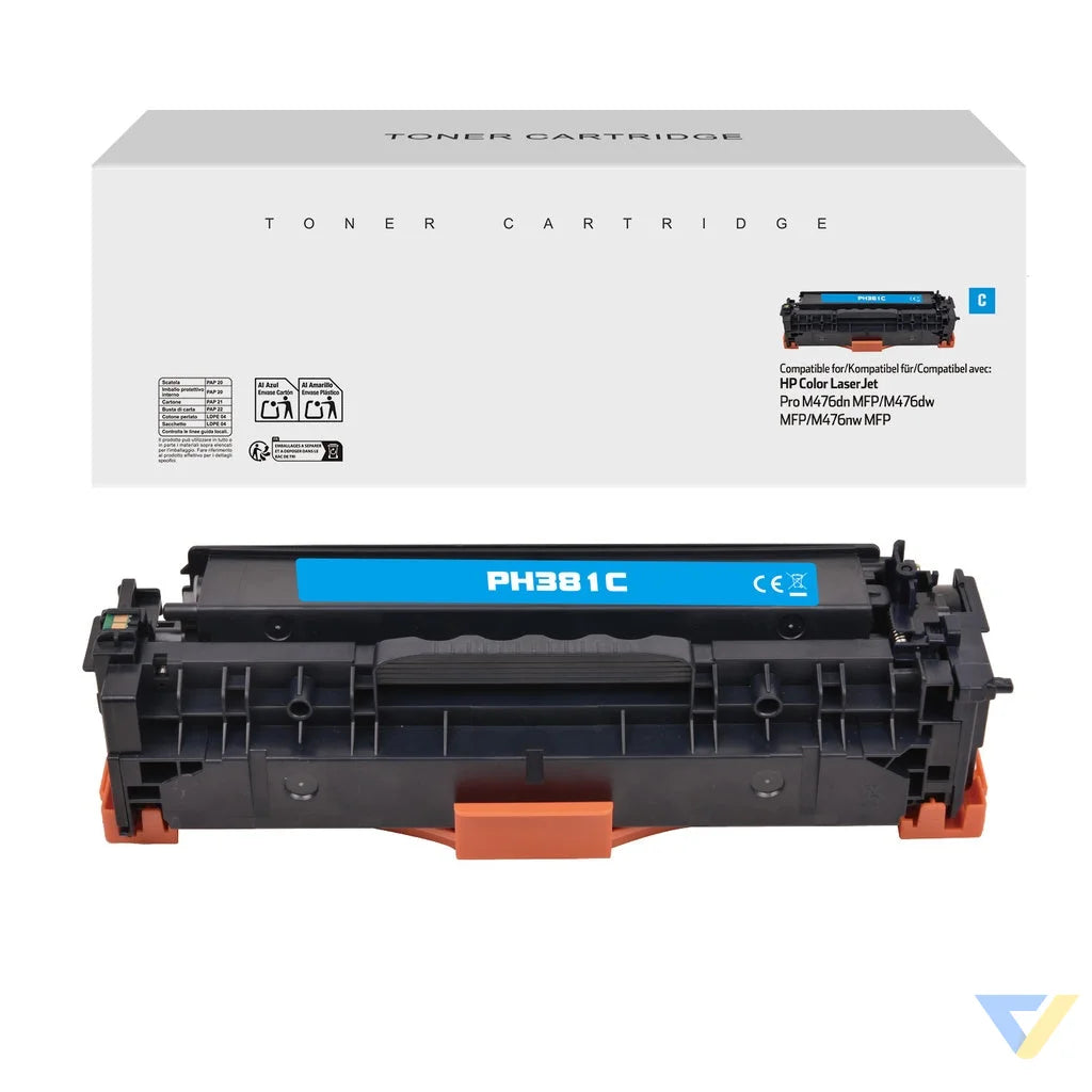 White Box Compatible HP CF381A Toner Cyan-0