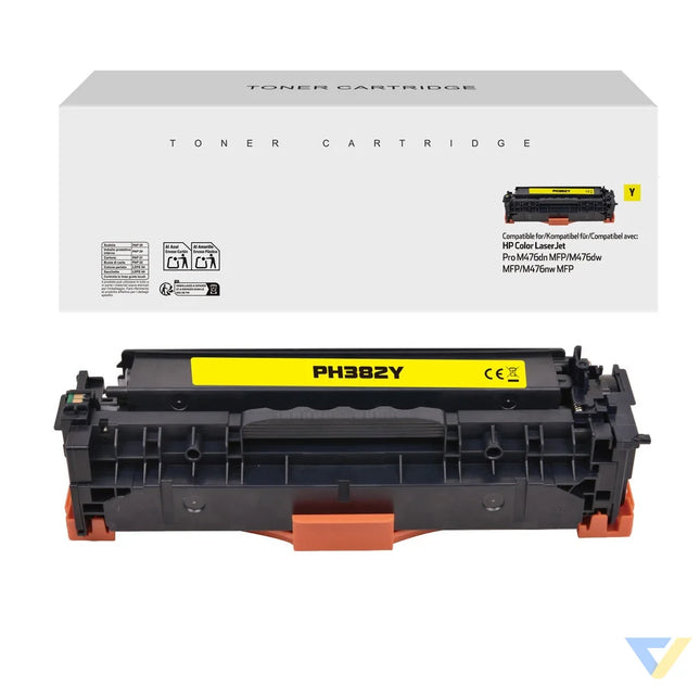 White Box Compatible HP CF382A Toner Yellow-0