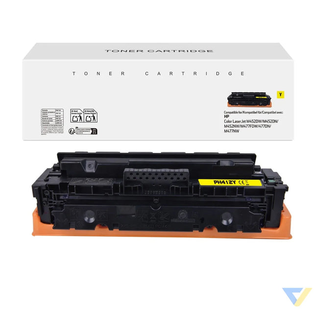 White Box Compatible HP CF412A Toner Yellow-0