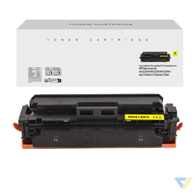 White Box Compatible HP CF412X Toner Yellow-0